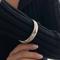 Thumbnail for Delicate Gold Silver Plated Glossy Bangle Bracelet