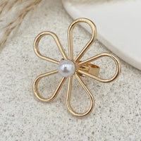 Thumbnail for Delicate Hollow Flower Starfish Grape Shaped Pearl Ring Set - ArtGalleryZen