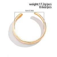 Thumbnail for Delicate Irregular Concave Open Bangle Bracelet