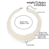 Thumbnail for Delicate Layered Pearl Chain Necklace - ArtGalleryZen