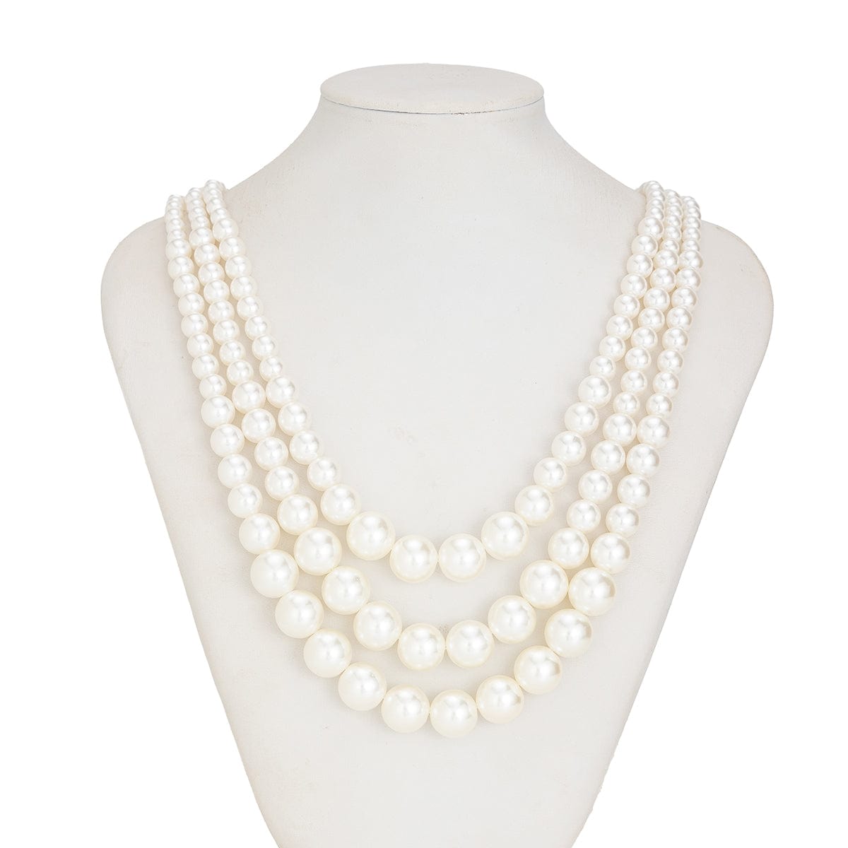 Delicate Layered Pearl Chain Necklace