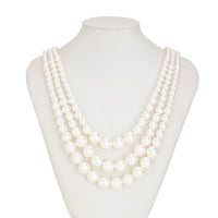 Thumbnail for Delicate Layered Pearl Chain Necklace