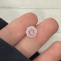 Thumbnail for Delicate Pink CZ Rose Snowflake Stud Earrings Set