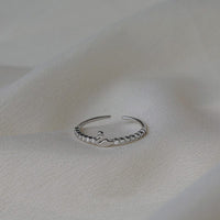 Thumbnail for Delicate S925 Silver Swan Open Ring