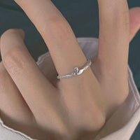 Thumbnail for Delicate S925 Silver Swan Open Ring