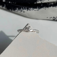 Thumbnail for Delicate S925 Silver Swan Open Ring