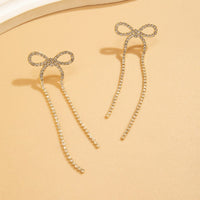 Thumbnail for Elegant Sparkling Crystal Inlaid Bowknot Earrings