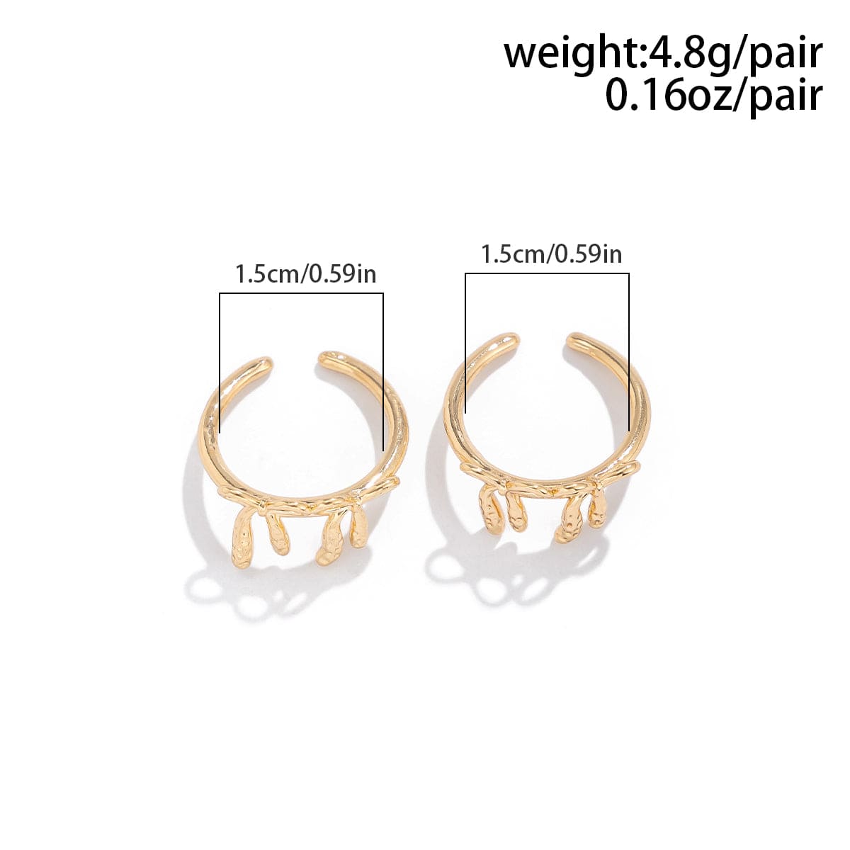 Elegant 2Pcs Duo Bowknot Ring Set - ArtGalleryZen
