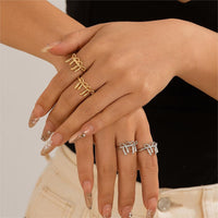 Thumbnail for Elegant 2Pcs Duo Bowknot Ring Set