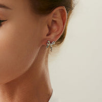 Thumbnail for Elegant 3 Pairs Bowknot Huggie Hoop Earrings Set - ArtGalleryZen