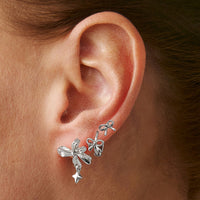 Thumbnail for Elegant 3 Pairs Bowknot Huggie Hoop Earrings Set - ArtGalleryZen