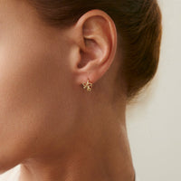 Thumbnail for Elegant 3 Pairs Bowknot Huggie Hoop Earrings Set - ArtGalleryZen