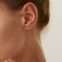 Thumbnail for Elegant 3 Pairs Bowknot Huggie Hoop Earrings Set - ArtGalleryZen