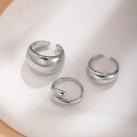 Thumbnail for Elegant 3Pcs Gold Silver Plated Glossy Ring Set