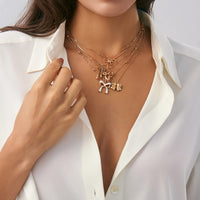 Thumbnail for Elegant 5pcs Enamel Bowknot Charm Necklace Set - ArtGalleryZen