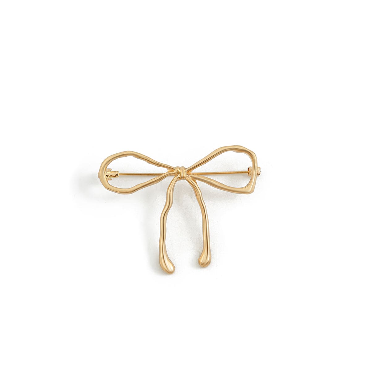 Elegant Bowknot Waterdrop Pin Brooch