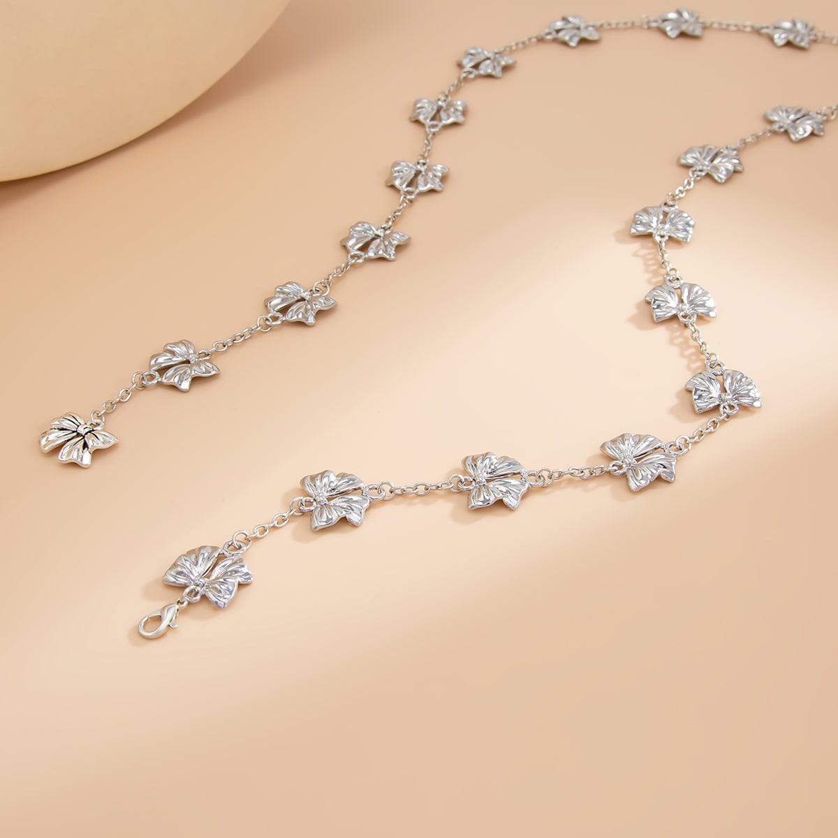 Elegant Bowknot Y Necklace - ArtGalleryZen