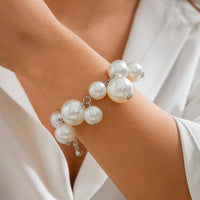 Thumbnail for Elegant Chunky Pearl Chain Bracelet