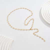 Thumbnail for Elegant Crystal Long Chain Y Necklace - ArtGalleryZen