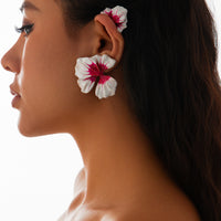 Thumbnail for Elegant Enamel Flower Non Piercing Wrap Ear Cuff Earring