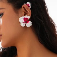 Thumbnail for Elegant Enamel Flower Non Piercing Wrap Ear Cuff Earring