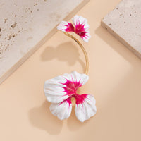 Thumbnail for Elegant Enamel Flower Non Piercing Wrap Ear Cuff Earring