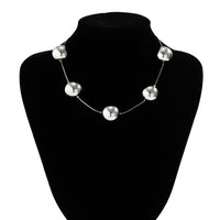 Thumbnail for Elegant Five Ball String Chain Necklace - ArtGalleryZen