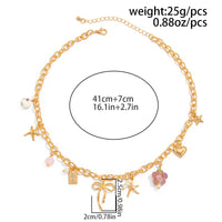 Thumbnail for Elegant Flower Bow Heart Star Pendant Cable Chain Necklace - ArtGalleryZen