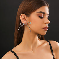 Thumbnail for Elegant Gold Silver Plated Bowknot Earrings - ArtGalleryZen