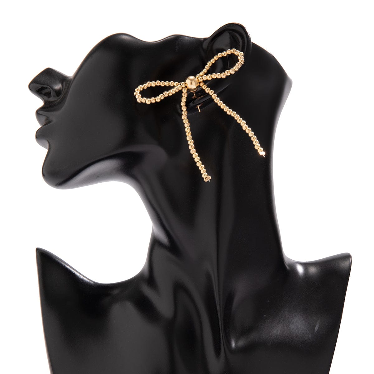 Elegant Gold Silver Plated Bowknot Earrings - ArtGalleryZen