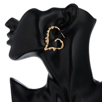 Thumbnail for Elegant Gold Silver Plated Melting Heart Stud Earrings - ArtGalleryZen