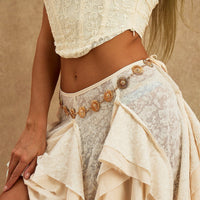 Thumbnail for Elegant Gold Silver Tone Daisy Waist Chain - ArtGalleryZen