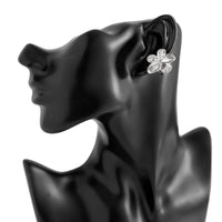 Thumbnail for Elegant Gold Silver Tone Flower Ear Cuff Earring - ArtGalleryZen
