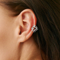 Thumbnail for Elegant Heart Cherry Blossom Ear Cuff Earring - ArtGalleryZen