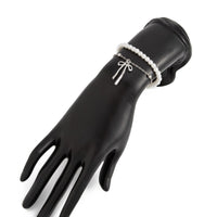 Thumbnail for Elegant Layered Bowknot Pendant Pearl Chain Bracelet - ArtGalleryZen