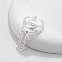 Thumbnail for Elegant Layered Ribbon Bowknot Open Ring