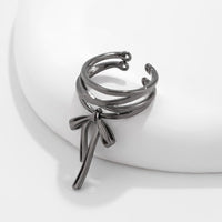 Thumbnail for Elegant Layered Ribbon Bowknot Open Ring