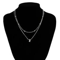 Thumbnail for Elegant Layered Tiny Waterdrop Pendant Ball Chain Necklace Set - ArtGalleryZen