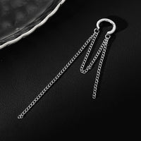 Thumbnail for Elegant Long Chain Tassel Ear Cuff Earring - ArtGalleryZen