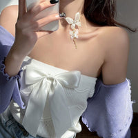 Thumbnail for Elegant Meshed Butterfly Chain Necklace - ArtGalleryZen