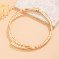 Thumbnail for Elegant Minimalist Gold Silver Tone Open Collar Necklace