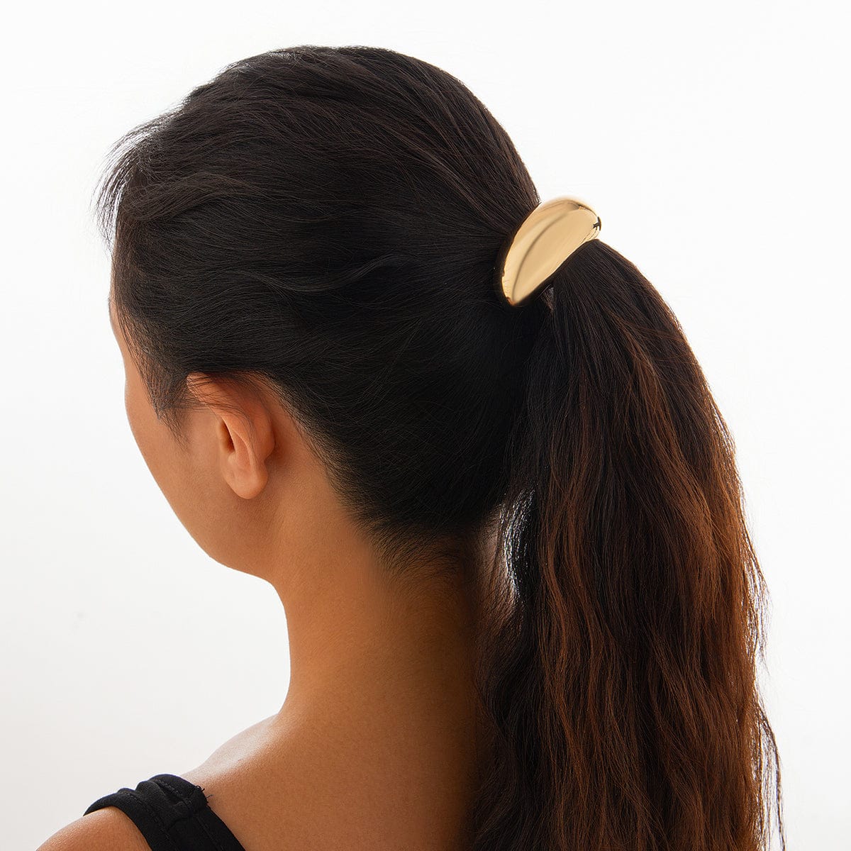 Elegant Minimalist Metallic Elastic Hair Tie