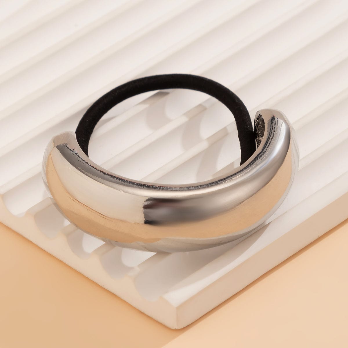 Elegant Minimalist Metallic Elastic Hair Tie