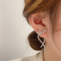 Thumbnail for Elegant Rhinestone Inlaid Bowknot Earrings - ArtGalleryZen
