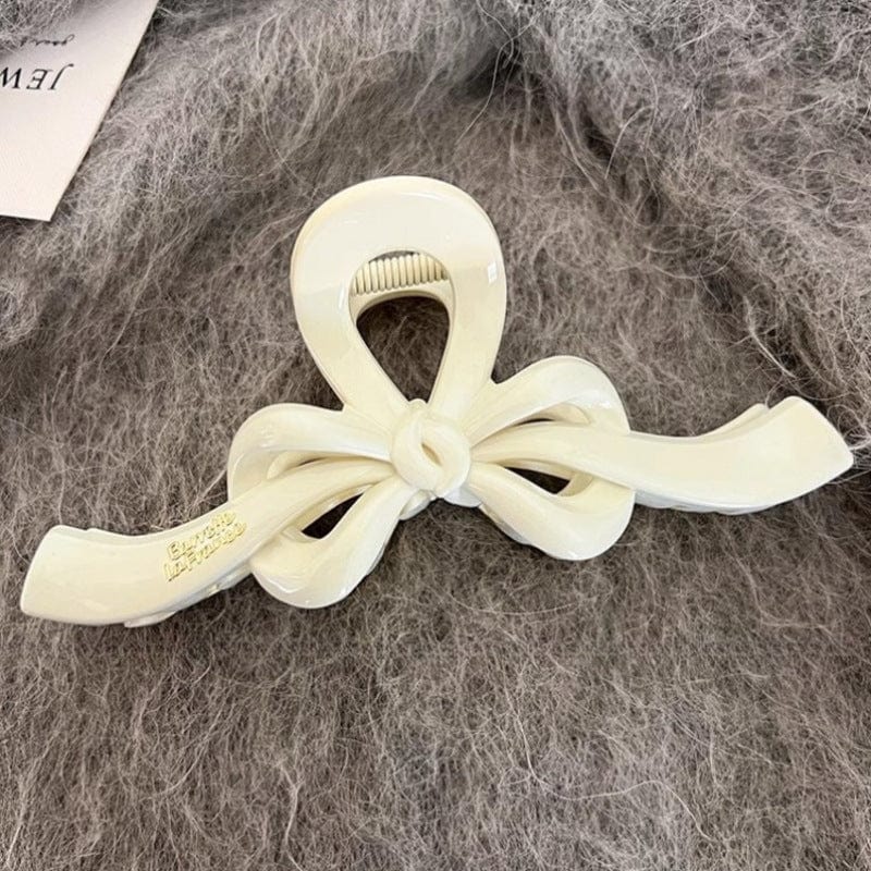 Elegant Ribbon Bowknot Hair Claw Clip - ArtGalleryZen