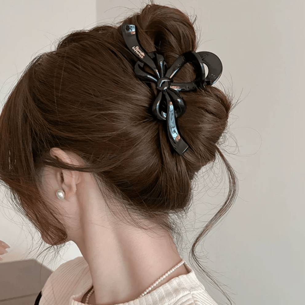 Elegant Ribbon Bowknot Hair Claw Clip - ArtGalleryZen