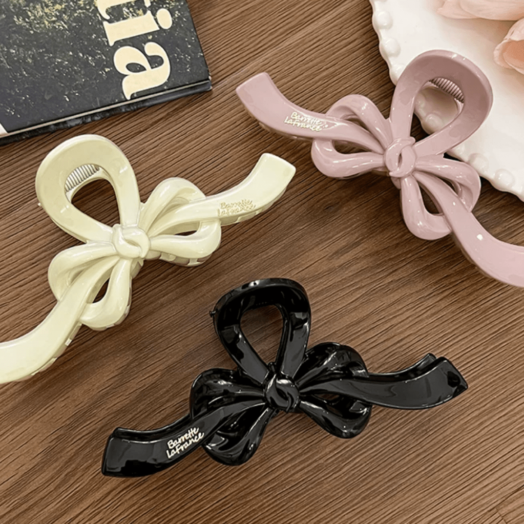 Elegant Ribbon Bowknot Hair Claw Clip - ArtGalleryZen