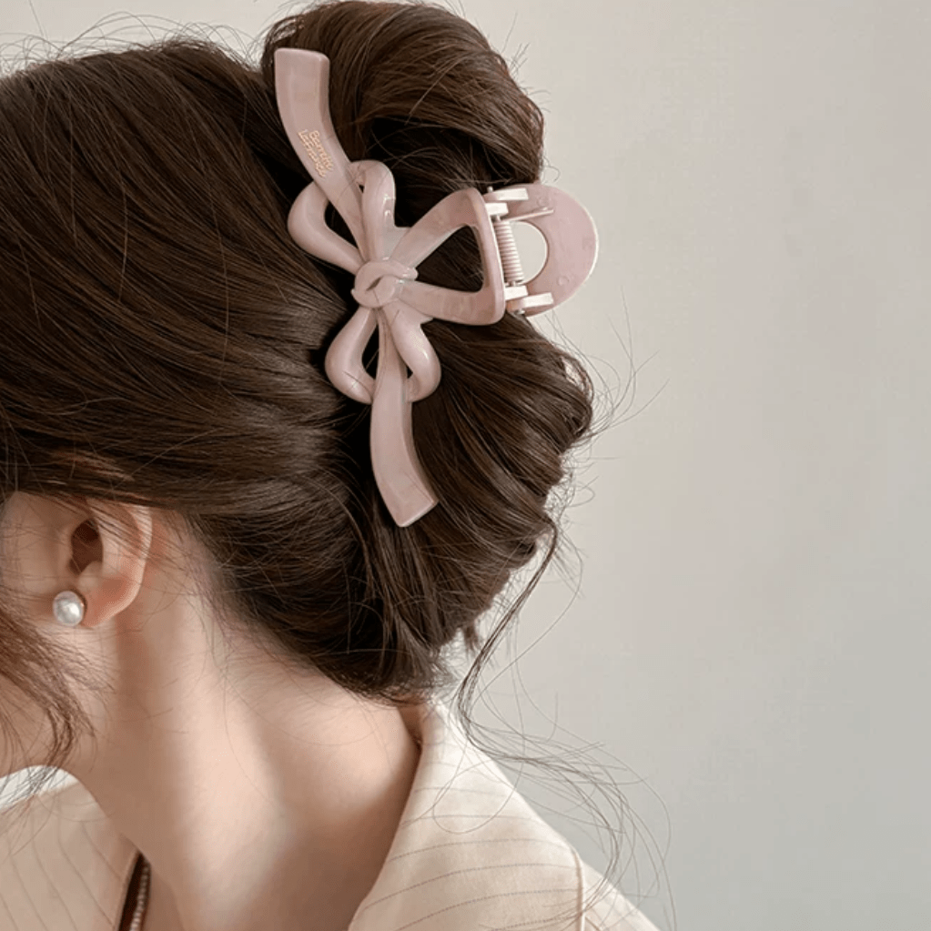 Elegant Ribbon Bowknot Hair Claw Clip - ArtGalleryZen