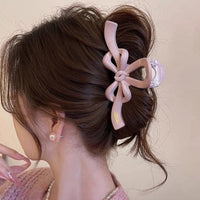 Thumbnail for Elegant Ribbon Bowknot Hair Claw Clip - ArtGalleryZen