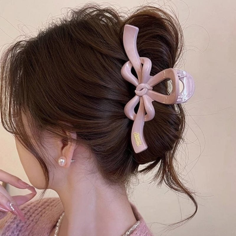 Elegant Ribbon Bowknot Hair Claw Clip